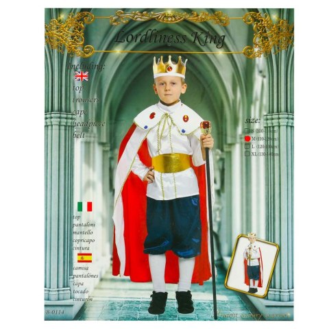 Kostium strój karnawałowy przebranie król korona peleryna jasełka rozmiar M Kostium strój karnawałowy przebranie król korona peleryna jasełka rozmiar M