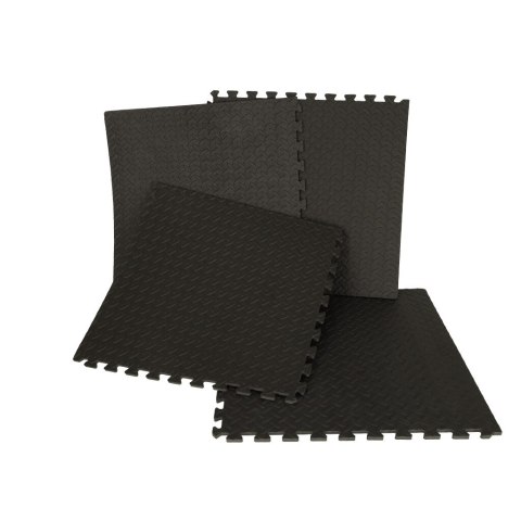 Mata edukacyjna piankowa puzzle czarny 60 x 60 cm 4 elementy Mata edukacyjna piankowa puzzle czarny 60 x 60 cm 4 elementy
