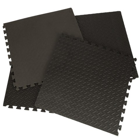 Mata edukacyjna piankowa puzzle czarny 60 x 60 cm 4 elementy Mata edukacyjna piankowa puzzle czarny 60 x 60 cm 4 elementy