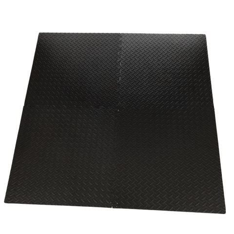 Mata edukacyjna piankowa puzzle czarny 60 x 60 cm 4 elementy Mata edukacyjna piankowa puzzle czarny 60 x 60 cm 4 elementy