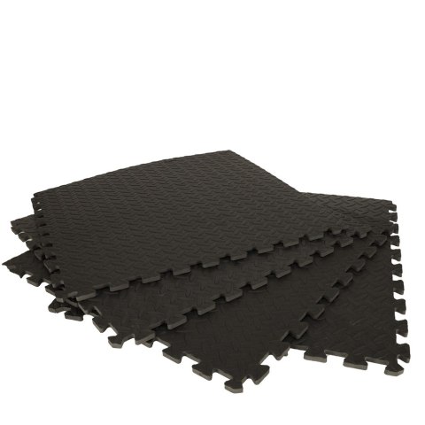 Mata edukacyjna piankowa puzzle czarny 60 x 60 cm 4 elementy Mata edukacyjna piankowa puzzle czarny 60 x 60 cm 4 elementy