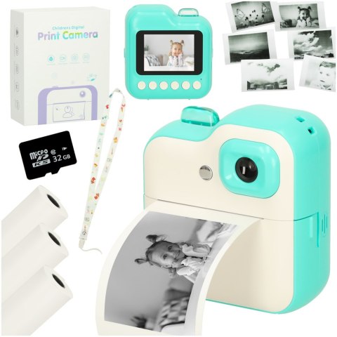 Aparat fotograficzny natychmiastowy drukarka termiczna + wkłady karta 32GB zielony Kik sp. z o.o. sp. k. Aparat fotograficzny natychmiastowy drukarka termiczna + wkłady karta 32GB zielony Kik sp. z o.o. sp. k.