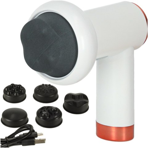 Pistolet do masażu masażer do pleców ciała wyszczuplający 5w1 Pistolet do masażu masażer do pleców ciała wyszczuplający 5w1