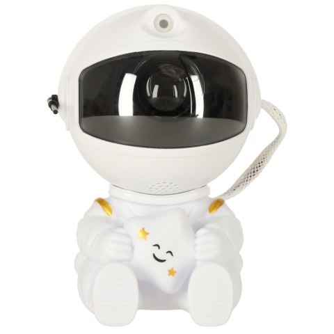 Projektor gwiazd lampka nocna astronauta na pilot biała Projektor gwiazd lampka nocna astronauta na pilot biała