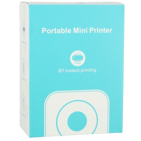 Drukotek drukarka mini termiczna do zdjęć etykiet + kabel USB kot różowy Drukotek drukarka mini termiczna do zdjęć etykiet + kabel USB kot różowy
