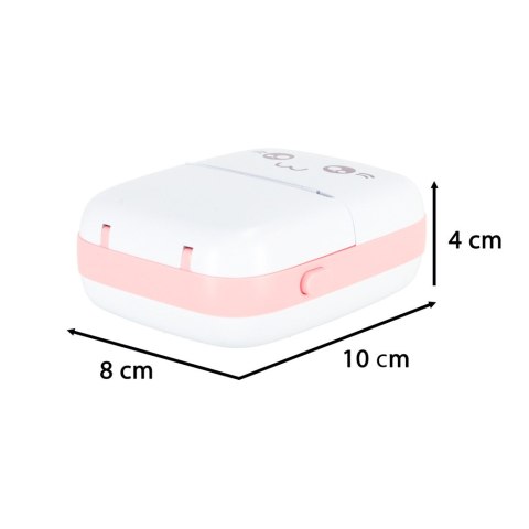Drukotek drukarka mini termiczna do zdjęć etykiet + kabel USB kot różowy Drukotek drukarka mini termiczna do zdjęć etykiet + kabel USB kot różowy