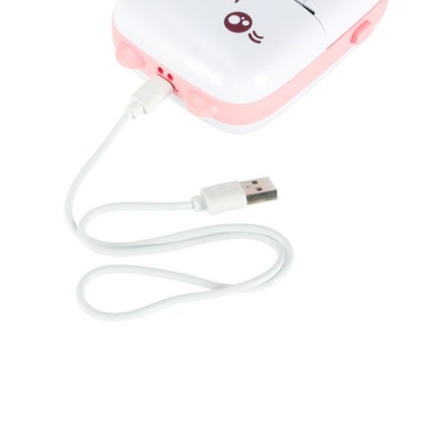 Drukotek drukarka mini termiczna do zdjęć etykiet + kabel USB kot różowy Drukotek drukarka mini termiczna do zdjęć etykiet + kabel USB kot różowy